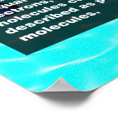 水分子 ポスター (角)