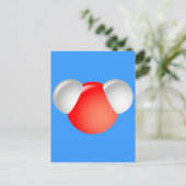 水分子H2O ポストカード (スタンド正面)