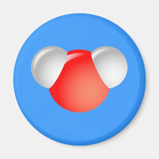 水分子H2O マグネット (正面)