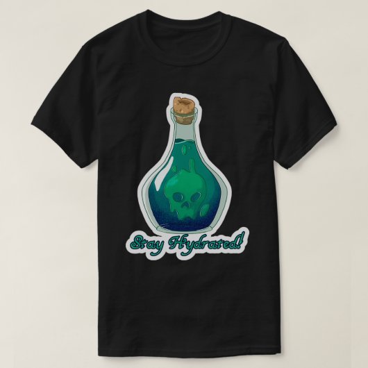 水分補給の毒を飲む Tシャツ (デザイン正面)