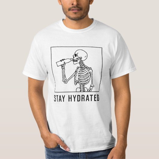 水分補給を忘れずに Tシャツ (正面)