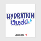 水分補給チェック!飲料水ステッカーへのリマインダー シール (シート)