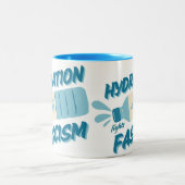 水分補給ファシズムのマグカップと戦う ツートーンマグカップ (中央)