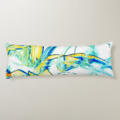 水切りインクなし、黄色、青、シアン色の斑点の画像 ボディピロー (裏面)