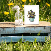 水切り缶での再生用の押し花 ポスター