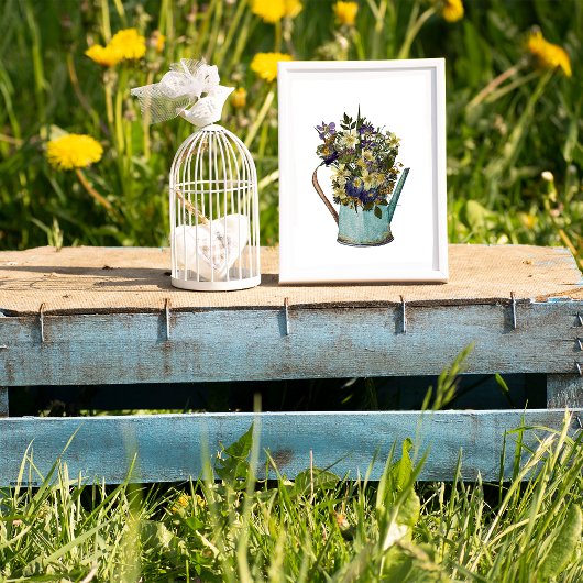 水切り缶での再生用の押し花 ポスター