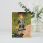 水切り缶はがき付き少女 ポストカード (スタンド正面)