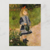 水切り缶はがき付き少女 ポストカード (正面)