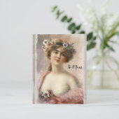 水動揺してビクトリアン色の花を付けた女性 (スタンド正面)