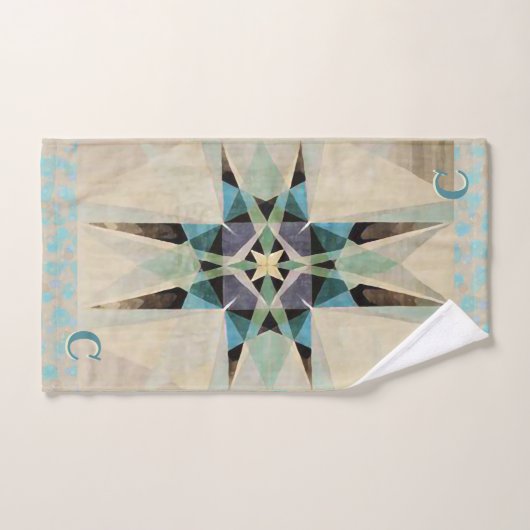 水動揺して色の万華鏡 – パーソナライズされた バスタオルセット (ハンドタオル)