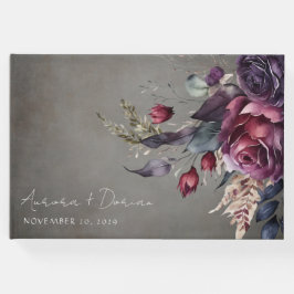 水動揺して色フローラ結婚ズゲストブック ゲストブック