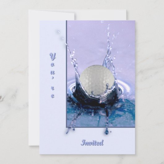 水危険 招待状 (正面)