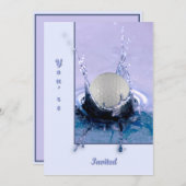 水危険 招待状 (正面/裏面)