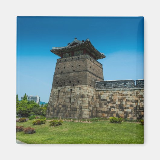 水原華城の城壁 マグネット (正面)