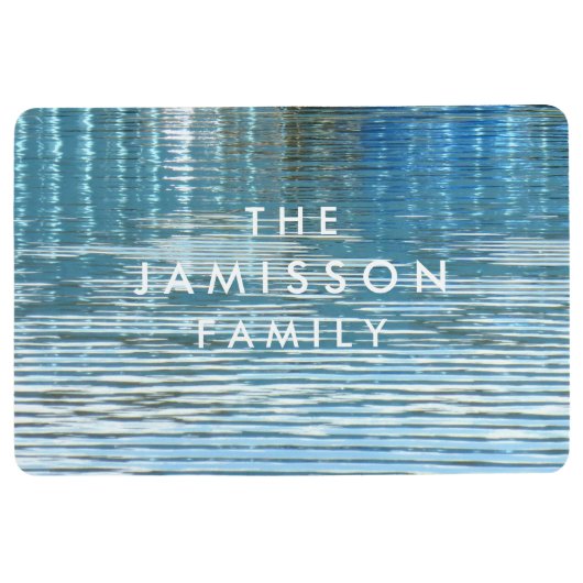 水反射の季節的でパーソナライズなフロアマット フロアマット (正面)