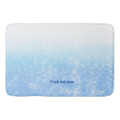 水反射カスタム文字 バスマット (正面)