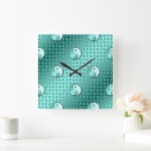 水受け スクエア壁時計 (ホーム)