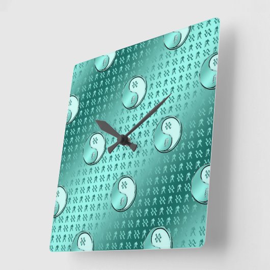 水受け スクエア壁時計 (傾斜)