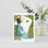 水受け〔占星術の〕十二宮図 ポストカード (スタンド正面)