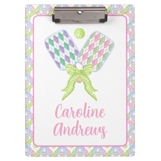 水名門私立校風の色のピクレアーガイルボール クリップボード (正面)