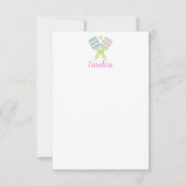 水名門私立校風の色のピクレアーガイルボール サンキューカード (正面)