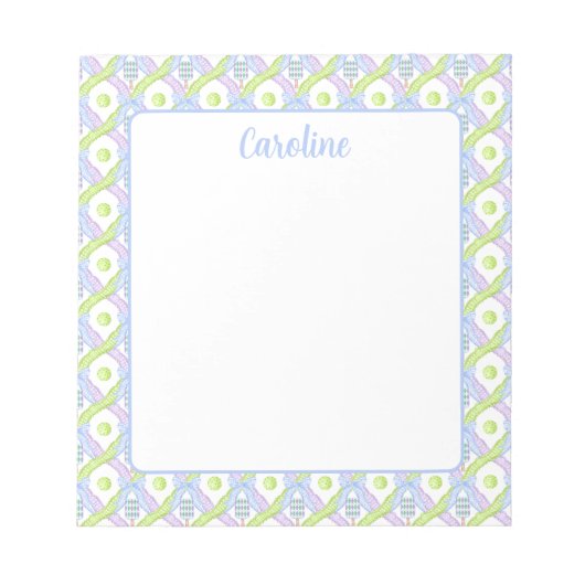 水名門私立校風の色のピクレアーガイルボール ノートパッド (正面)