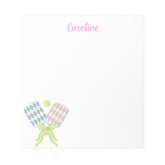 水名門私立校風の色のピクレアーガイルボール ノートパッド (正面)