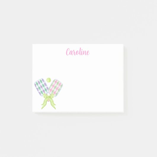 水名門私立校風の色のピクレアーガイルボール ポストイット (正面)