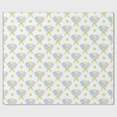 水名門私立校風の色のピクレアーガイルボール ラッピングペーパー (フラット)