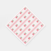 水名門私立校風の色イチゴ甘い スタンダードランチョンナプキン (角)