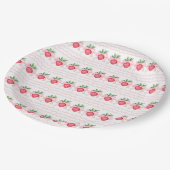 水名門私立校風の色イチゴ甘い ペーパープレート (アングル)