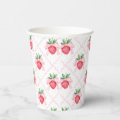 水名門私立校風の色イチゴ甘い 紙コップ (右)
