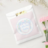 水名門私立校風の色クレスト最初の誕生日 フェイバーバッグ (封をした状態)