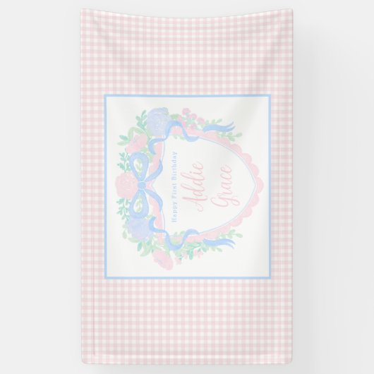 水名門私立校風の色クレスト誕生日ビニールバナー 横断幕 (縦)