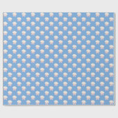 水名門私立校風の色シーシェルビーチパーティー ラッピングペーパー (フラット)