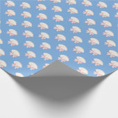 水名門私立校風の色シーシェルビーチパーティー ラッピングペーパー (角)