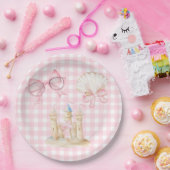 水名門私立校風の色ビーチシーシェルパーティー ペーパープレート (パーティー)