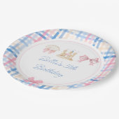 水名門私立校風の色ビーチパーティー ペーパープレート (アングル)