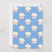 水名門私立校風の色ビーチパーティー 招待状 (裏面)