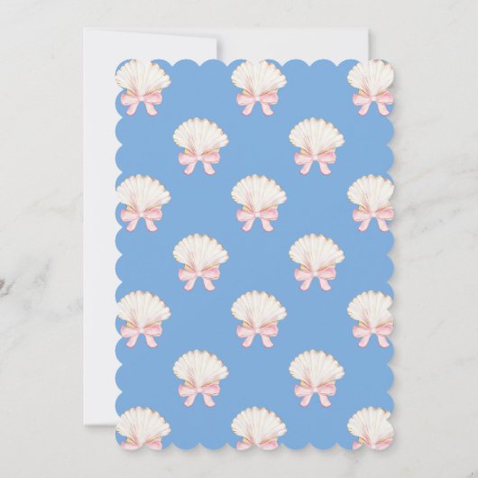 水名門私立校風の色ビーチパーティー 招待状 (裏面)