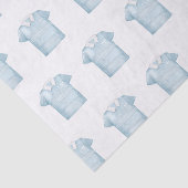 水名門私立校風の色ブルーモノグラムゴルフポロシャツ 薄葉紙 (詳細)