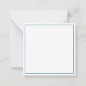 水名門私立校風の色格子弓パーソナライズされた ノートカード (裏面)