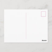 水名門私立校風の色格子弓パーソナライズされた ポストカード (裏面)