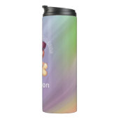 水和した可愛い犬の大理石の名前 タンブラー (回転右)