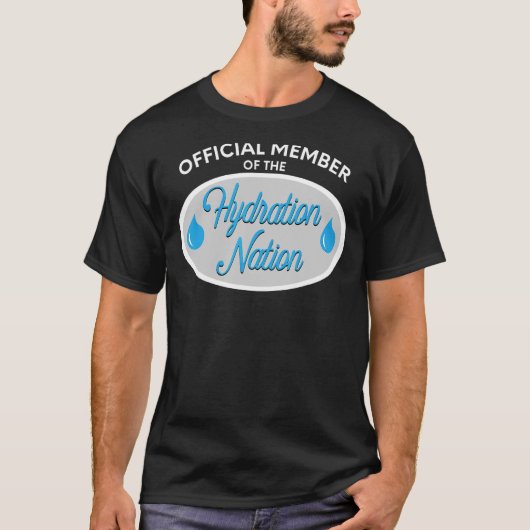 水和専門家ウォーターボースポーツチームマネージャー Tシャツ (正面)