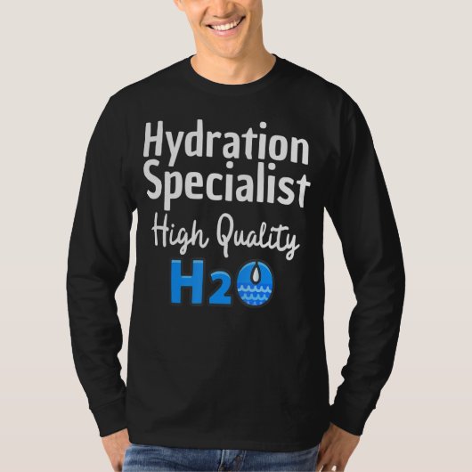 水和専門家H2o Waterboyチームマネージャー Tシャツ (正面)