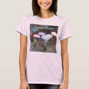 水和物、人々! Tシャツ