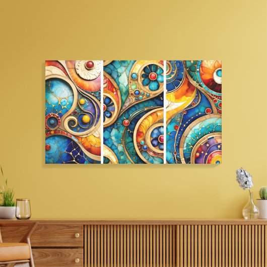 水回路 キャンバスプリント (インサイチュ (リビング))