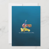 水図解入りの、写真付きの彩月花ブライダルシャワー 招待状 (裏面)