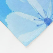 水図解入りの、写真付きの彩月花 フリースブランケット (角)